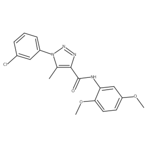 1-(3-chlorophenyl)-N-(2,5-dimethoxyphenyl)-5-methyl-1H-1,2,3-triazole-4-carboxamide Structure