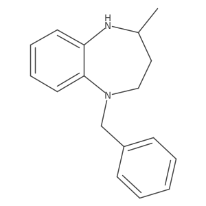 1-benzyl-4-methyl-2,3,4,5-tetrahydro-1H-1,5-benzodiazepine Structure