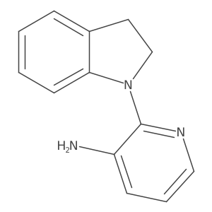 2-(2,3-Dihydro-1H-indol-1-YL)-3-pyridinylamine Structure