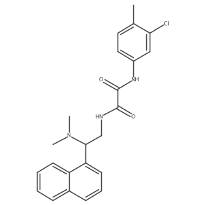 N1-(3-chloro-4-methylphenyl)-N2-(2-(dimethylamino)-2-(naphthalen-1-yl)ethyl)oxalamide Structure
