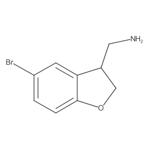 (5-Bromo-2,3-dihydrobenzofuran-3-YL)methanamine Structure