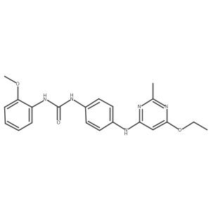 1-(4-((6-Ethoxy-2-methylpyrimidin-4-yl)amino)phenyl)-3-(2-methoxyphenyl)urea结构式