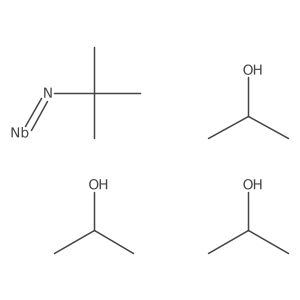 (t-Butylimido)tris(i-propoxy)niobium结构式