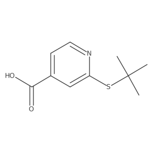 2-(Tert-butylsulfanyl)pyridine-4-carboxylic acid Structure