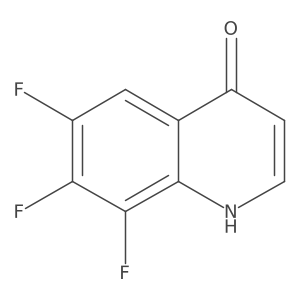 6,7,8-Trifluoro-1,4-dihydroquinolin-4-one结构式