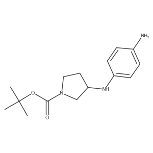 (S)-tert-butyl 3-(4-aminophenylamino)pyrrolidine-1-carboxylate Structure