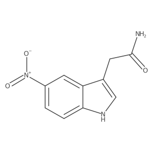 5-Nitro-1H-indole-3-acetamide结构式