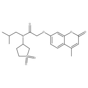 N-(1,1-dioxidotetrahydrothiophen-3-yl)-2-[(4-methyl-2-oxo-2H-chromen-7-yl)oxy]-N-(2-methylpropyl)acetamide Structure