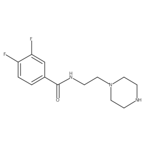 Benzamide, 3,4-difluoro-N-[2-(1-piperazinyl)ethyl]- Structure