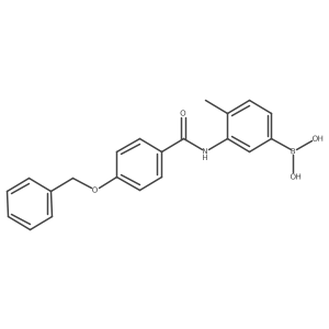 [4-Methyl-3-[(4-phenylmethoxybenzoyl)amino]phenyl]boronic acid Structure