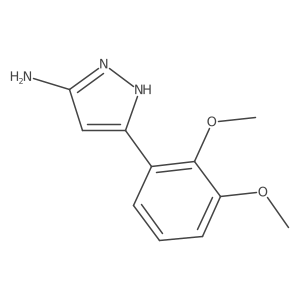 5-(2,3-dimethoxyphenyl)-1H-pyrazol-3-amine结构式