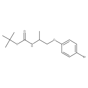 tert-Butyl (R)-(1-(4-bromophenoxy)propan-2-yl)carbamate Structure