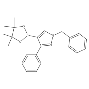 1-benzyl-3-phenyl-4-(4,4,5,5-tetramethyl-1,3,2-dioxaborolan-2-yl)-1H-pyrazole Structure