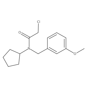 2-Chloro-N-cyclopentyl-N-(3-methoxybenzyl)acetamide Structure