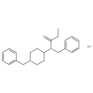 N-(1-Benzyl-4-piperidyl)-N-benzylpropanamide (hydrochloride) Structure