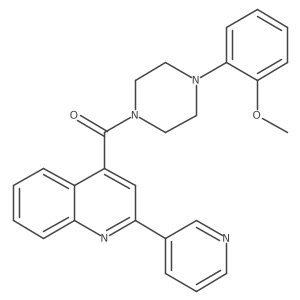 [4-(2-Methoxyphenyl)piperazin-1-yl][2-(pyridin-3-yl)quinolin-4-yl]methanone Structure
