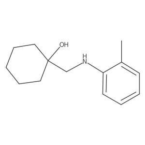 1-{[(2-Methylphenyl)amino]methyl}cyclohexan-1-ol结构式
