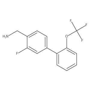 C-(3-Fluoro-2'-(trifluoromethoxy)biphenyl-4-yl)-methylamine Structure