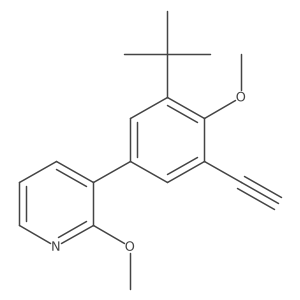 3-(3-(Tert-butyl)-5-ethynyl-4-methoxyphenyl)-2-methoxypyridine Structure