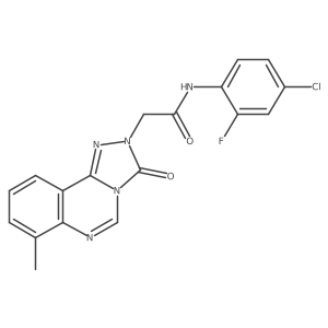 N-(4-chloro-2-fluorophenyl)-2-(7-methyl-3-oxo-[1,2,4]triazolo[4,3-c]quinazolin-2(3H)-yl)acetamide结构式