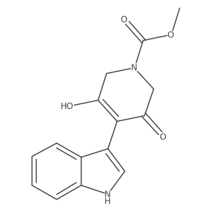 methyl 3-hydroxy-4-(1H-indol-3-yl)-5-oxo-5,6-dihydropyridine-1(2H)-carboxylate结构式
