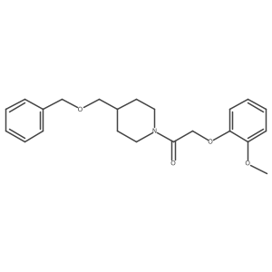1-(4-((Benzyloxy)methyl)piperidin-1-yl)-2-(2-methoxyphenoxy)ethanone结构式