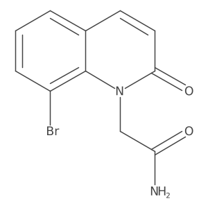 2-(8-Bromo-2-oxo-1-quinolyl)acetamide Structure