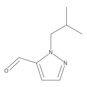 2-(2-Methylpropyl)pyrazole-3-carbaldehyde Structure