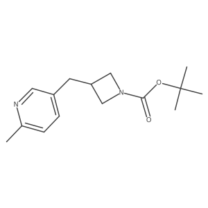 Tert-butyl 3-((6-methylpyridin-3-yl)methyl)azetidine-1-carboxylate结构式
