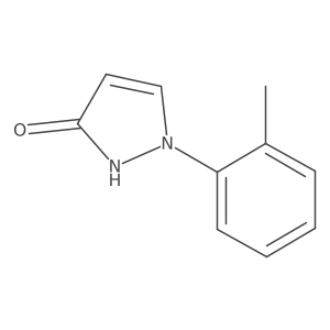 1-(2-Methylphenyl)-2,3-dihydro-1H-pyrazol-3-one结构式