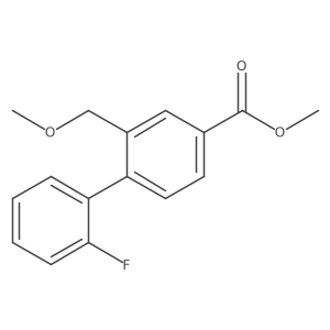 Methyl 2'-fluoro-2-(methoxymethyl)-[1,1'-biphenyl]-4-carboxylate Structure