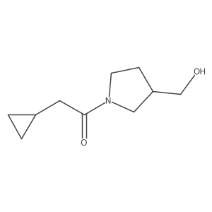 2-Cyclopropyl-1-[3-(hydroxymethyl)pyrrolidin-1-yl]ethan-1-one Structure
