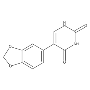 5-(Benzo[d][1,3]dioxol-5-yl)pyrimidine-2,4-diol结构式