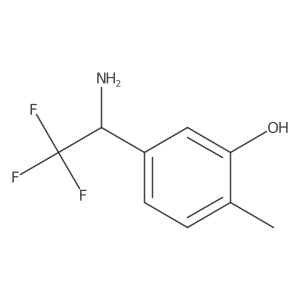 5-(1-Amino-2,2,2-trifluoroethyl)-2-methylphenol Structure