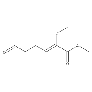 2-Hexenoic acid, 2-methoxy-6-oxo-, methyl ester, (E)- Structure