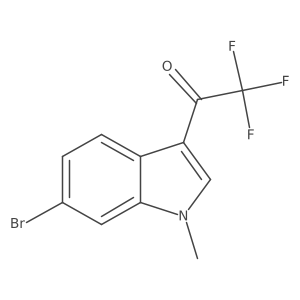 1-(6-bromo-1-methyl-1H-indol-3-yl)-2,2,2-trifluoroethan-1-one Structure