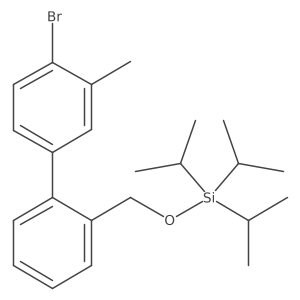 [(4'-Bromo-3'-methyl-2-biphenylyl)methoxy](triisopropyl)silane Structure