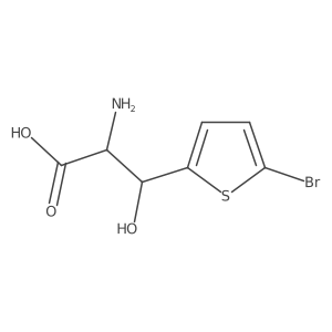 2-Amino-3-(5-bromothiophen-2-yl)-3-hydroxypropanoic acid Structure