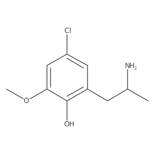 2-[(2R)-2-aminopropyl]-4-chloro-6-methoxyphenol结构式