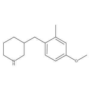 3-(4-Methoxy-2-methylbenzyl)piperidine Structure