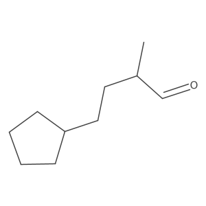 4-Cyclopentyl-2-methylbutanal Structure