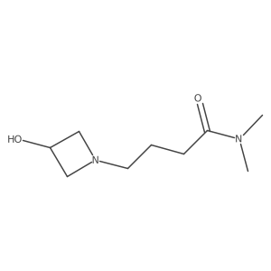 1-Azetidinebutanamide, 3-hydroxy-N,N-dimethyl- Structure