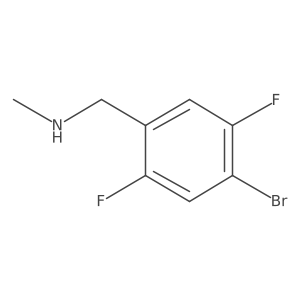 [(4-Bromo-2,5-difluorophenyl)methyl](methyl)amine Structure