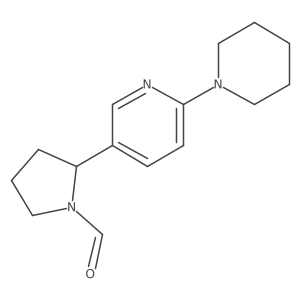 2-(6-(Piperidin-1-yl)pyridin-3-yl)pyrrolidine-1-carbaldehyde Structure
