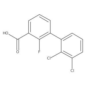 3-(2,3-Dichlorophenyl)-2-fluorobenzoic acid Structure