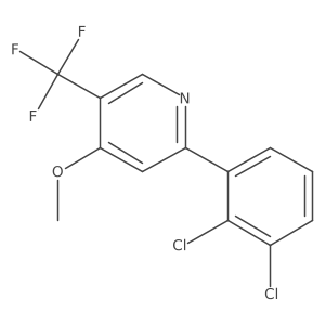 2-(2,3-Dichlorophenyl)-4-methoxy-5-(trifluoromethyl)pyridine结构式