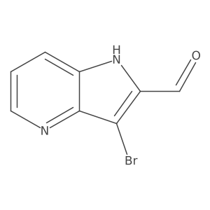 3-bromo-1H-pyrrolo[3,2-b]pyridine-2-carbaldehyde Structure