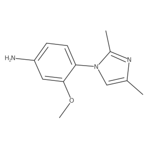 4-(2,4-Dimethyl-1-imidazolyl)-3-methoxyaniline Structure