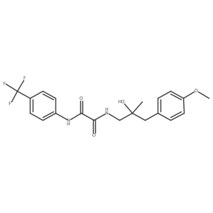 N1-(2-hydroxy-3-(4-methoxyphenyl)-2-methylpropyl)-N2-(4-(trifluoromethyl)phenyl)oxalamide Structure