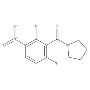 1-(2,6-Difluoro-3-nitrobenzoyl)pyrrolidine结构式